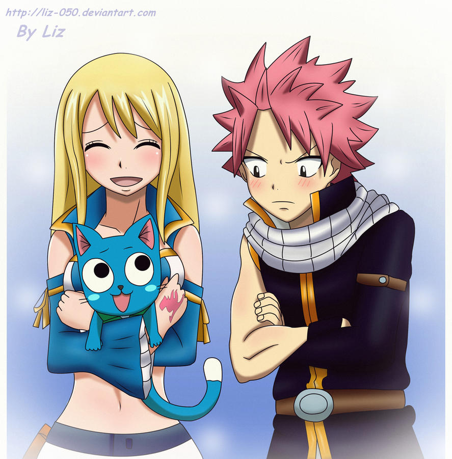 Dibujos De Fairy Tail Natsu Y Lucy